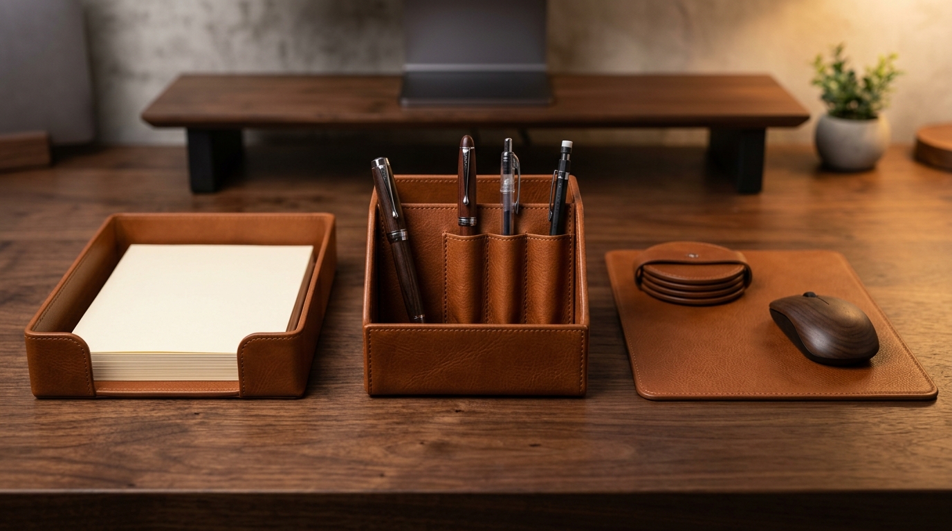Leather Desk Accessories